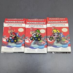 Mario Kart Collector Pins - Official Nintendo Licensed Product Mario Luigi Peach